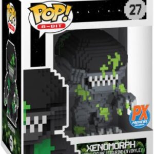 Alien Xenomorph ensanglanté en version 8-bit
