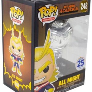 All Might en finition chromée argentée