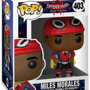 Miles Morales avec cape — figurine POP Marvel