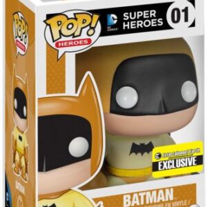 Batman dans sa déclinaison au costume jaune