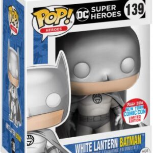 Batman en White Lantern, finition argent métallisé