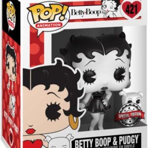 Betty Boop et Pudgy dans leur déclinaison Noir et Blanc