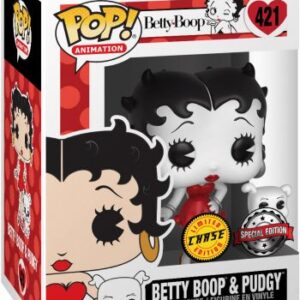 Betty Boop & Pudgy : version Noir et Blanc & Rouge [Chase]