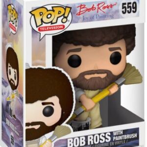 Bob Ross avec son pinceau – figurine POP