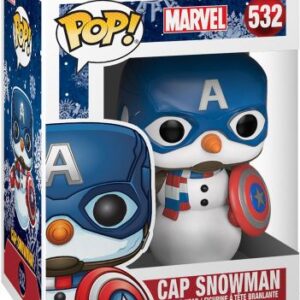 Captain America en Bonhomme de Neige – POP Marvel