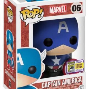 Captain America POP Bobble Head en bois