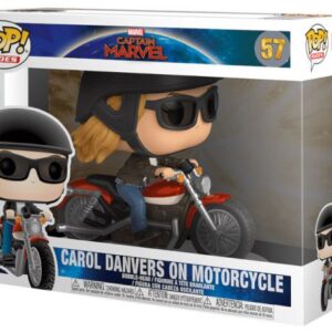 Carol Danvers à moto – version POP Rides