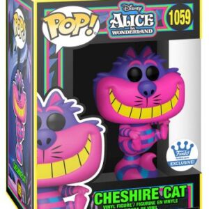 Chat du Cheshire dans sa déclinaison Black Light