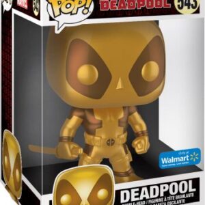Deadpool en finition Métallique Or – format 25 cm