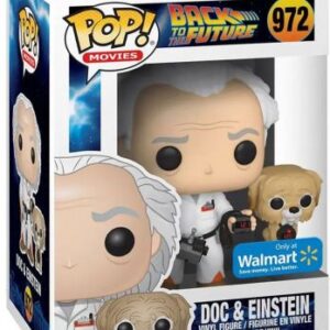 Doc Brown et Einstein dans Retour vers le futur