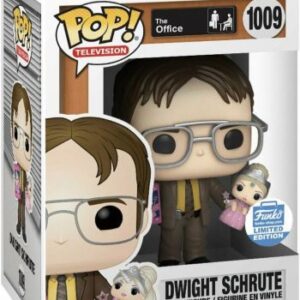 Dwight Schrute tenant une poupée – Funko POP
