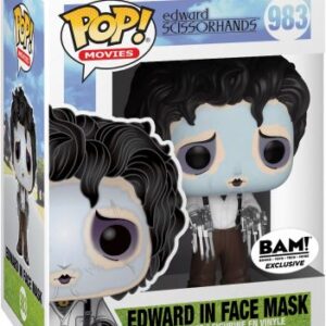 Edward avec masque pour le visage, figurine POP Edward aux mains d’argent
