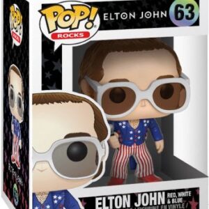 Elton John dans sa déclinaison Rouge, Blanc & Bleu
