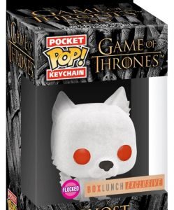 Fantôme (Ghost) Flocked – porte-clés Game of Thrones