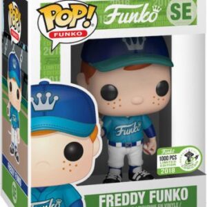 Freddy Funko en tenue de baseball