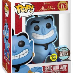 Génie avec lampe — Brille dans le noir
