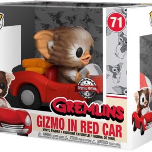 Gizmo dans sa voiture rouge – figurine POP Rides