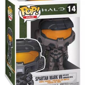 Grey Spartan Mark VII avec VK78 – figurine POP Halo