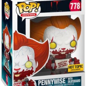 Grippe-sou (Pennywise) et son skateboard ensanglanté