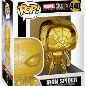 Iron Spider en finition Chrome Or