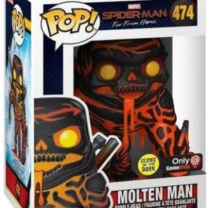 Molten Man, l’Homme de Métal brillant dans le noir