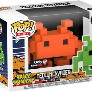 Medium Invader Orange en version 8-Bit