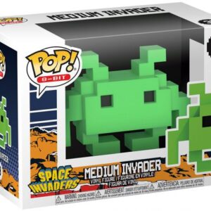 Medium Invader Vert (Crab) en version 8-bit