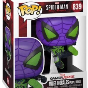 Miles Morales en Menace Violette – figurine POP Marvel