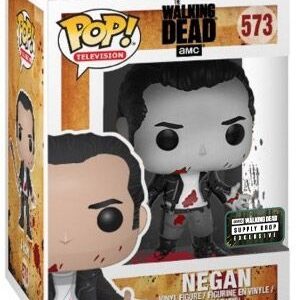 Negan rasé de près en noir et blanc