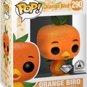 Oiseau Orange (Orange Bird) – version pailletée