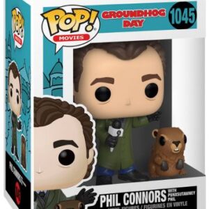 Phil Connors et Punxsutawney Phil dans Un jour sans fin