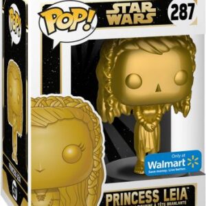 Princess Leia en finition métallisée or