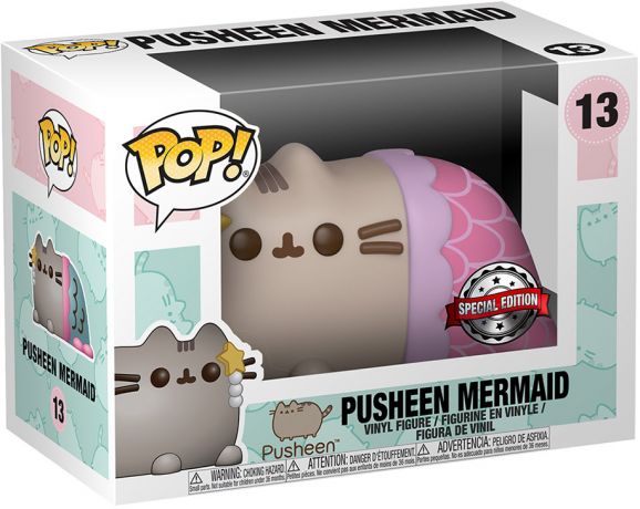 Pusheen en sirène rose