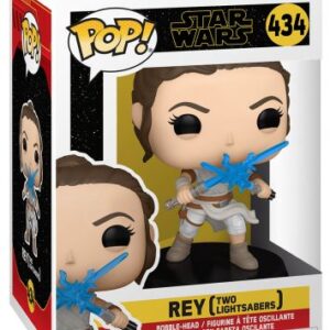 Rey avec deux sabres laser – Star Wars