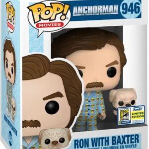 Ron Burgundy avec Baxter – figurine POP