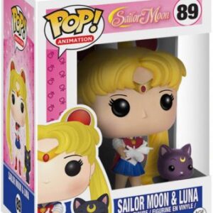 Sailor Moon accompagnée de Luna