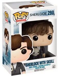 Sherlock Holmes avec crâne – figurine POP Television