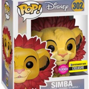 Simba à la crinière de feuilles — version floquée