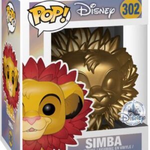 Simba à la crinière de feuilles – version Or