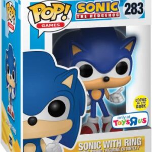Sonic avec Anneau, finition brillante dans le noir