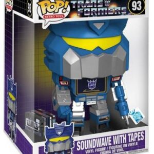 Soundwave et ses cassettes — figurine POP de 25 cm