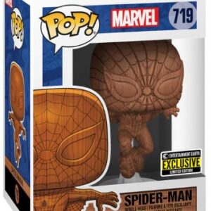 Spider-Man en bois – figurine POP