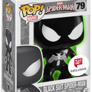 Spider-Man en costume noir, version lumineuse