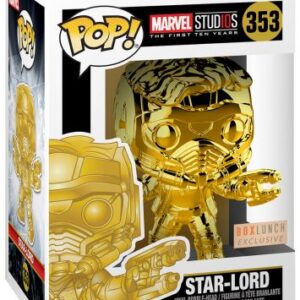 Star-Lord en finition Chrome Or