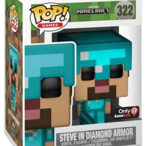 Steve en armure de diamant bleue