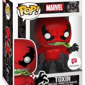 Toxin, la figurine POP Marvel Comics à tête oscillante