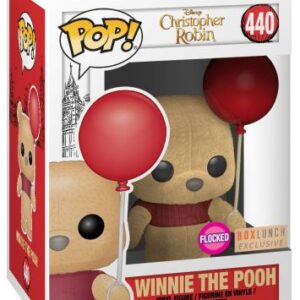 Winnie l’Ourson au ballon rouge, finition floquée