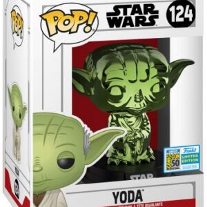 Yoda en finition chromée verte