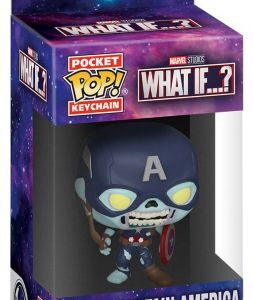 Zombie Captain America en format Pocket Keychain