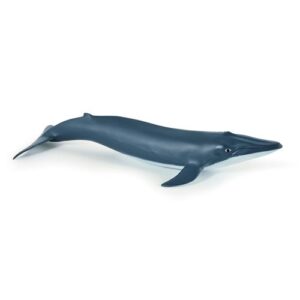 Figurine Papo bébé baleine bleue et blanche pour une collection animalière